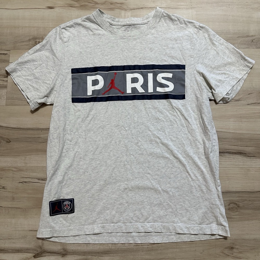 Men's Air Jordan Paris Saint Germain Short Sleeve T Shirt Size Large Jumpman